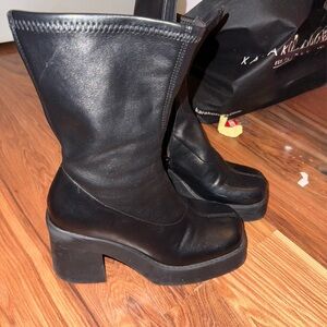 Steve Madden Katrina platform booties